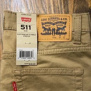 Youth 511 Levi’s Khaki
